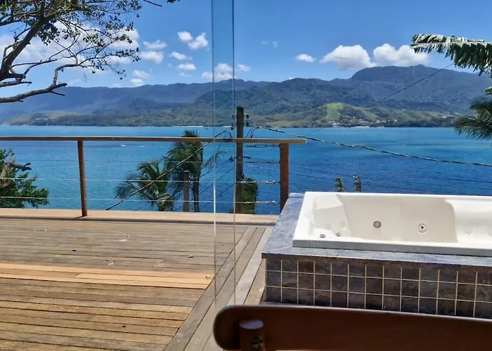 Casa Em Ilhabela Com Vista Maravilhosa Para O Mar